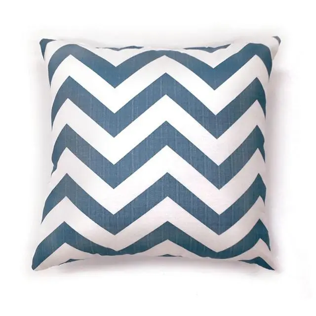 Zoe 18" X 18" Pillow, Blue Chevron (2/Ctn) 1