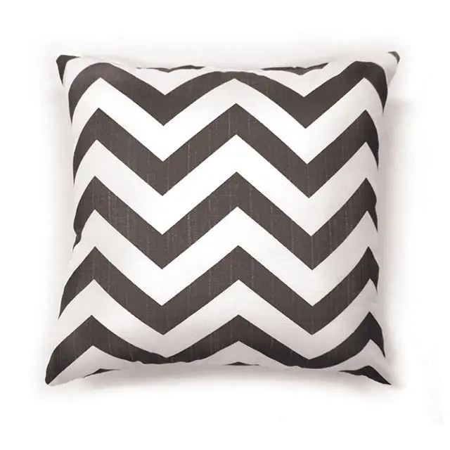 Zoe 22" X 22" Pillow, Gray Chevron (2/Ctn) 1