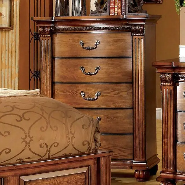 Bellagrand Antique Tobacco Oak Chest 1