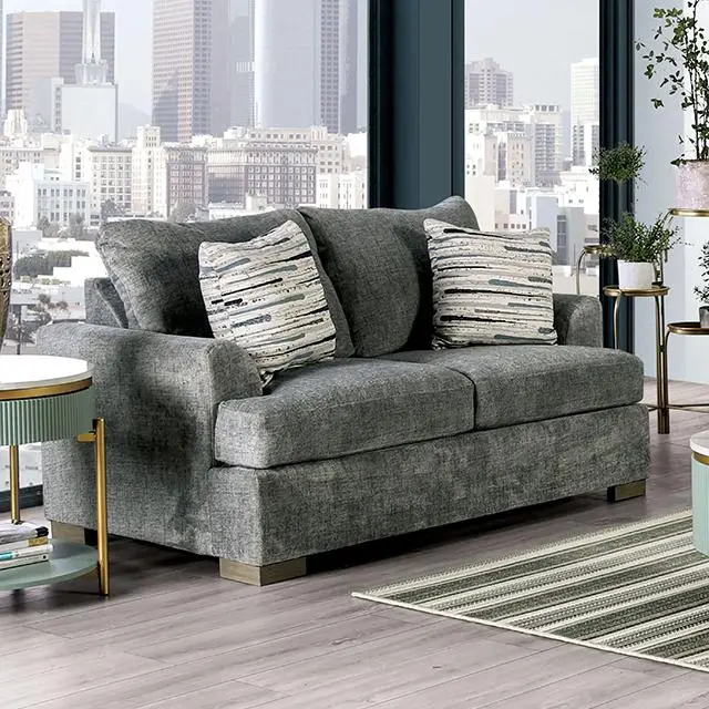 Leytonstone Loveseat, Gray 1