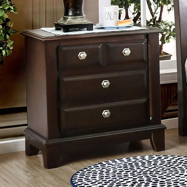 Litchville Brown Cherry Night Stand 1