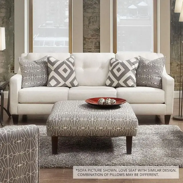 Parker Ivory Love Seat 2