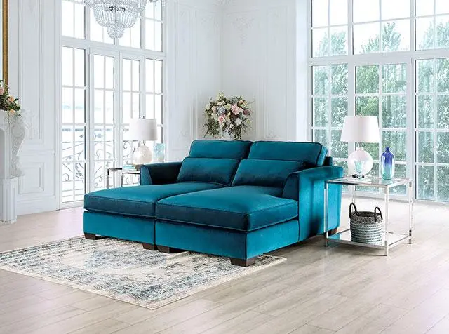 Peregrine Sectional, Teal 2