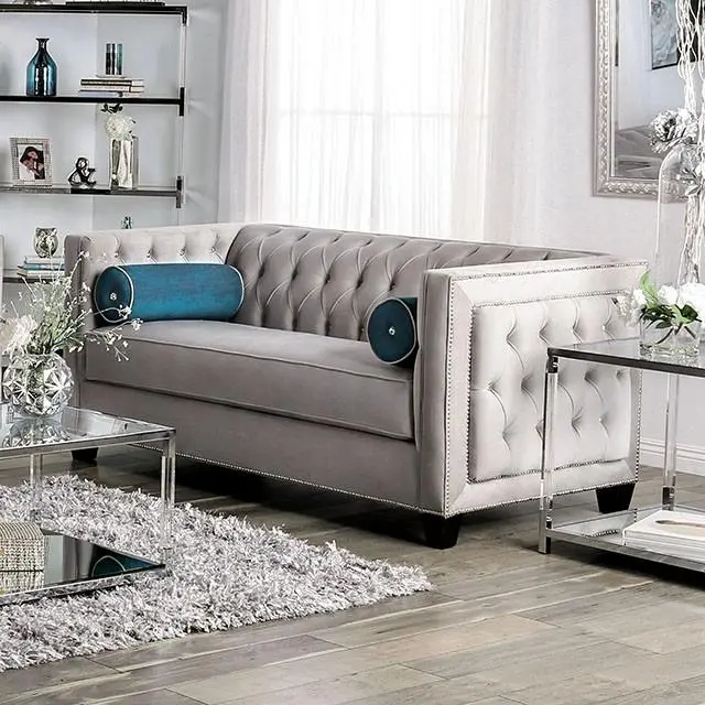 Silvan Gray Love Seat 1