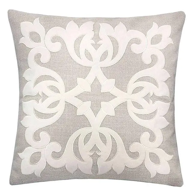 Trudy Light Beige 20" X 20" Pillow, Ecru 1