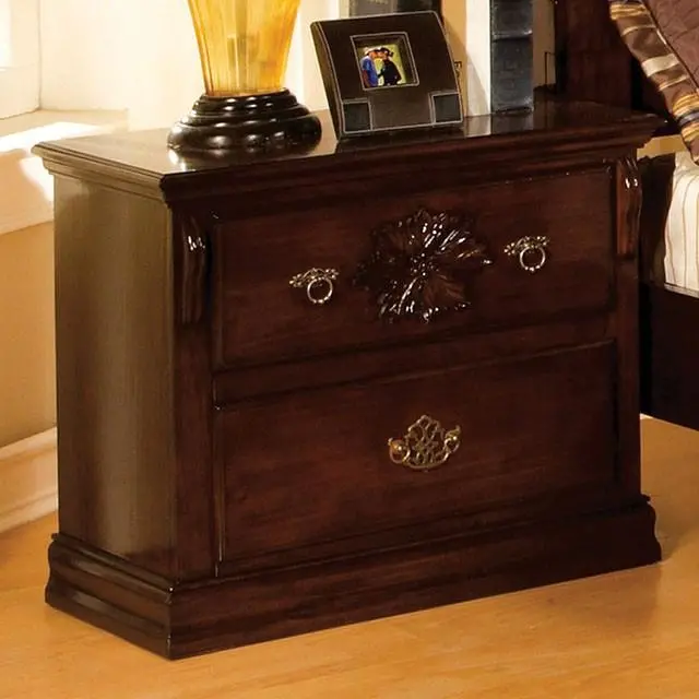 Tuscan Ii Glossy Dark Pine Night Stand 1
