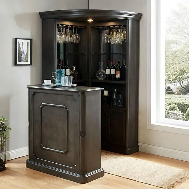 Voltaire Gray Curio Cabinet 1