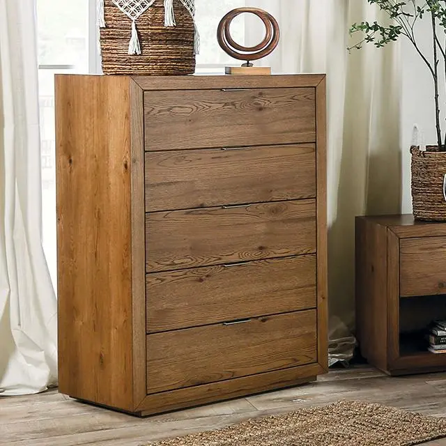 Leirvik Chest, Light Walnut 1