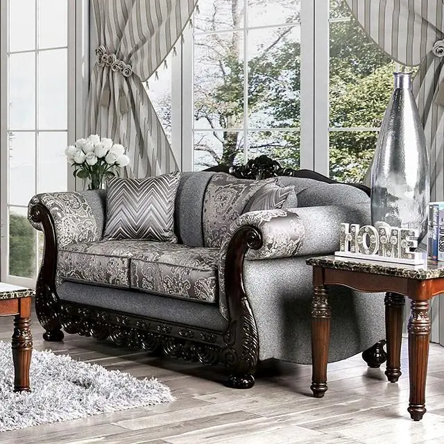 Newdale Gray Love Seat 1
