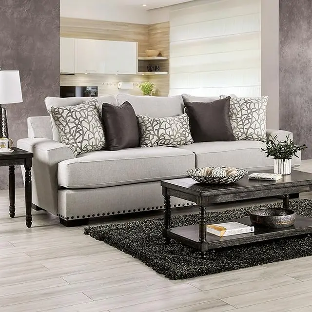 Picotee Sofa, Light Gray/Black 1