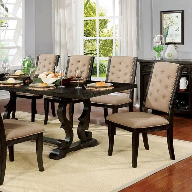 Patience Dark Walnut Dining Table 1