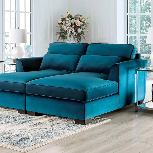 Peregrine Sectional, Teal 1