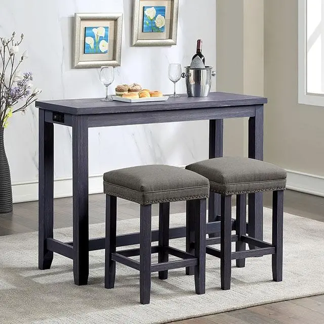 Caerleon 3 & 4 Piece Counter Ht. Set Gray & Blue 1
