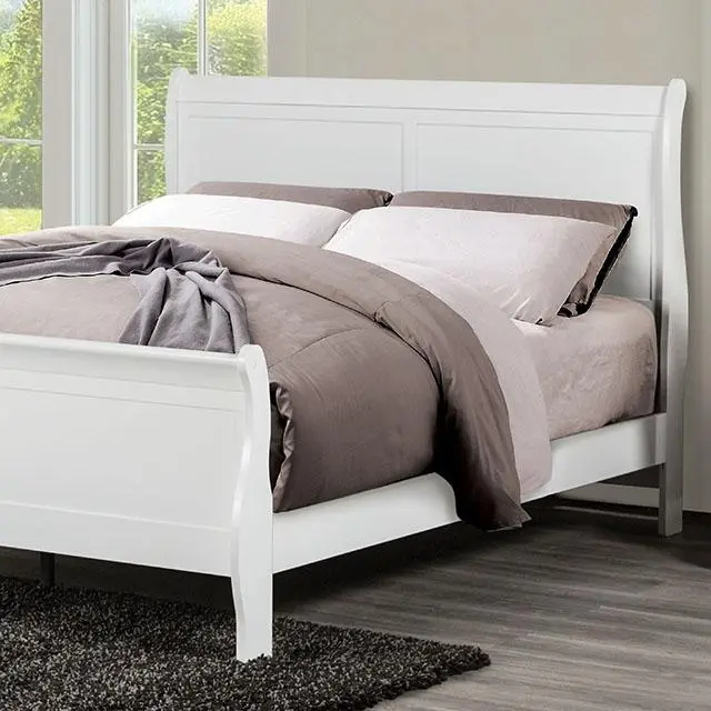 Louis Philippe Full Bed Expresso & White 1