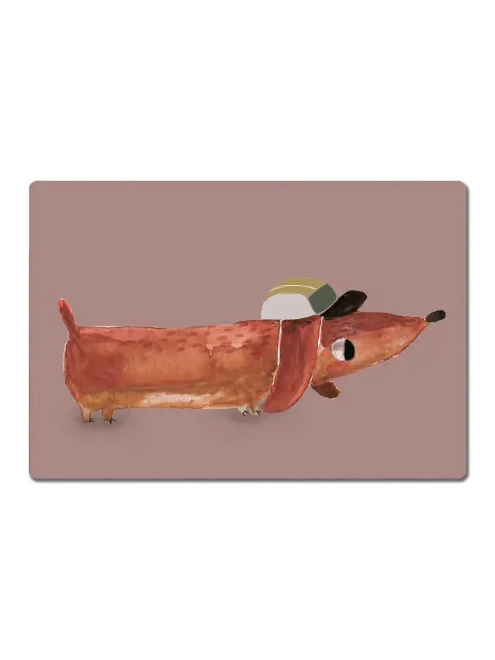 Frühstücksbrettchen "Dackel Detlef" 1