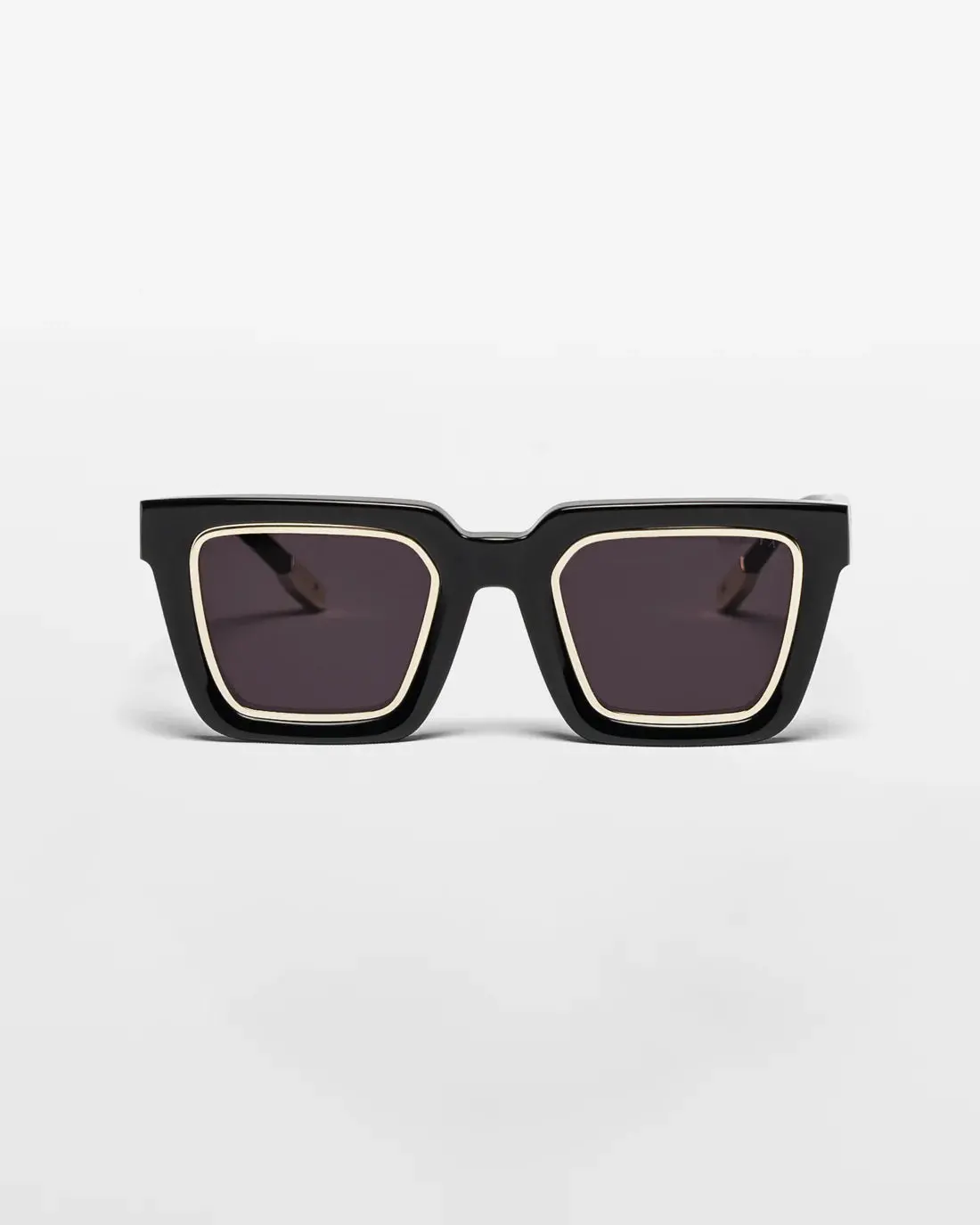 Vanta Gamma Sunglasses - Gloss Black & Gold Metal 1