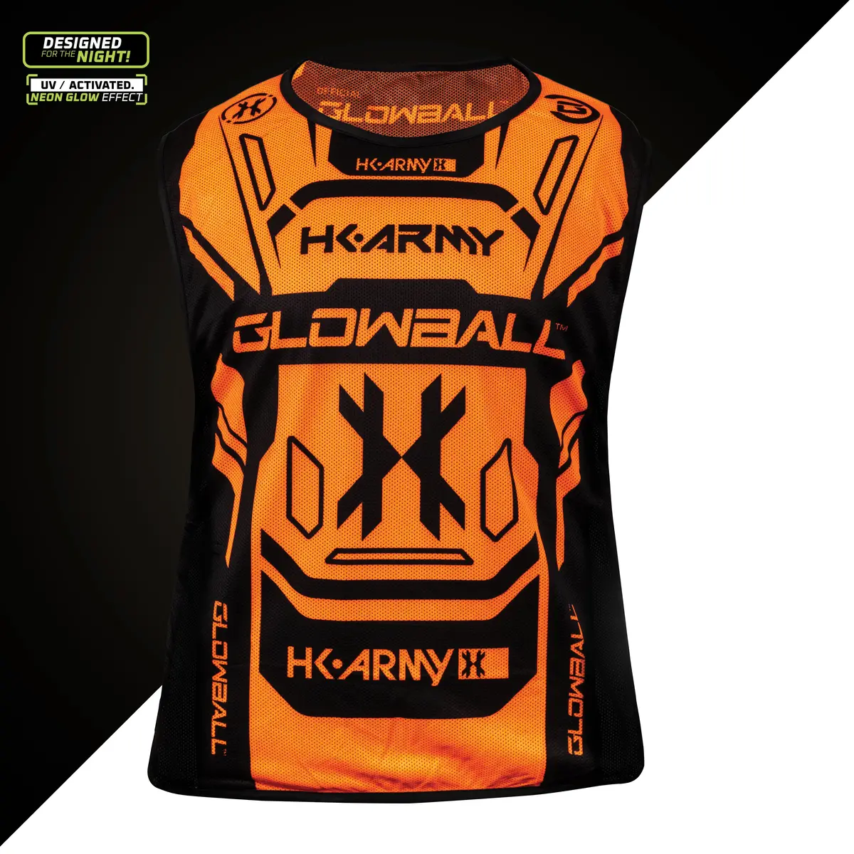 Glowball™ Team Vest - Uv Orange Tank Top Jersey 1