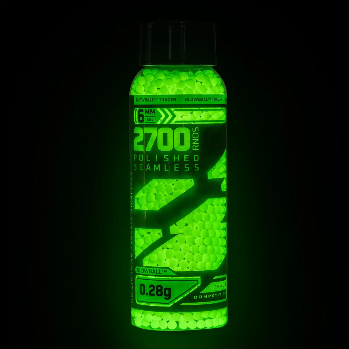 Glowball™ Tracer .28G Bb's - 2700Ct - Green 2