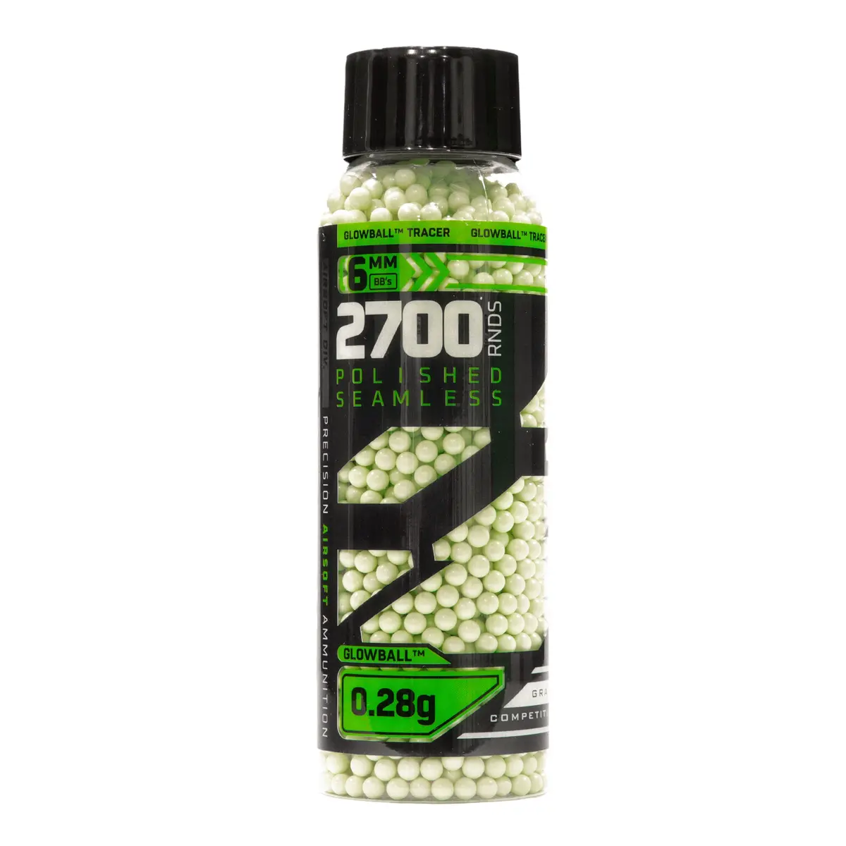 Glowball™ Tracer .28G Bb's - 2700Ct - Green 1