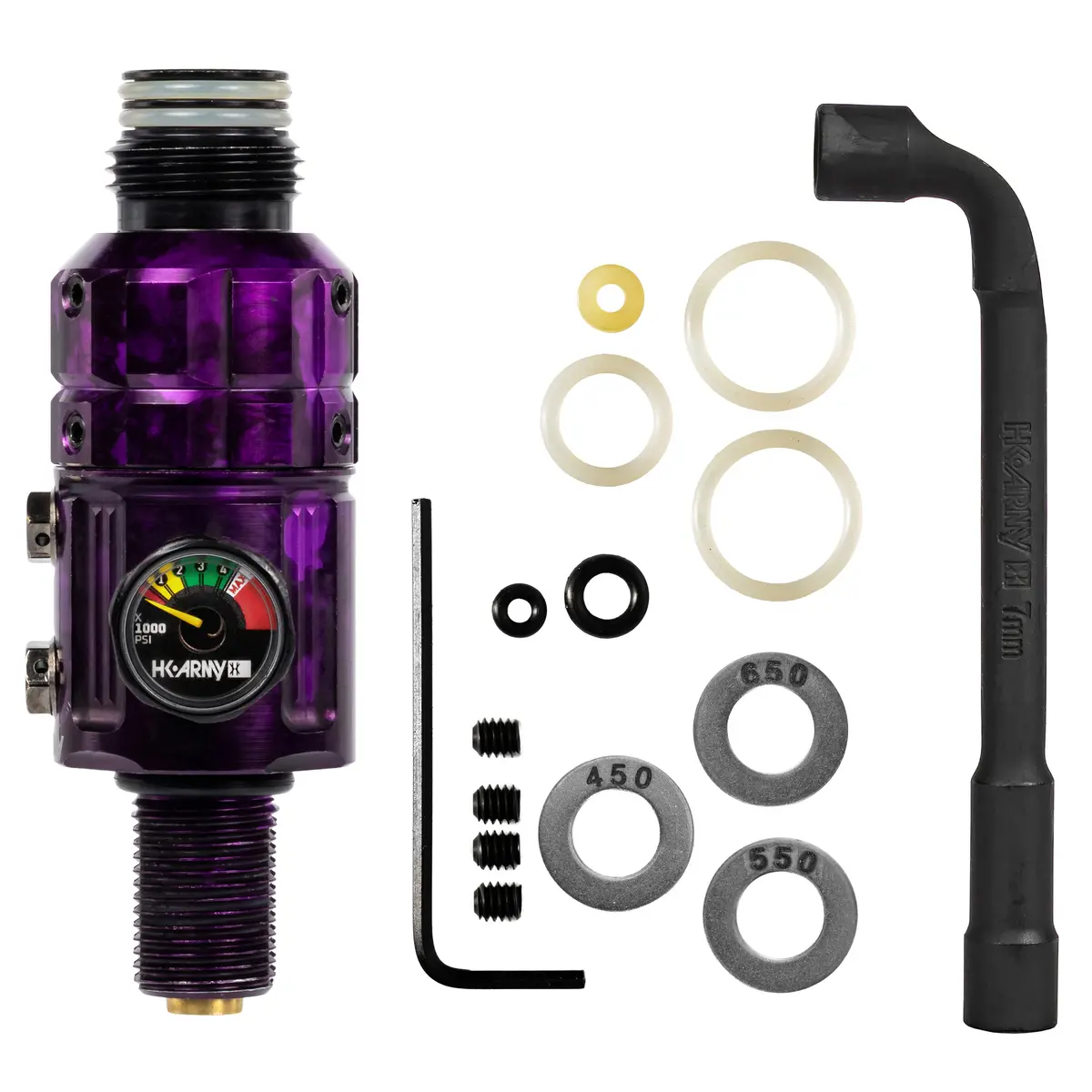 Turbine Pro Regulator - Long Body - Adjustable & Rotational - Marble Purple 1