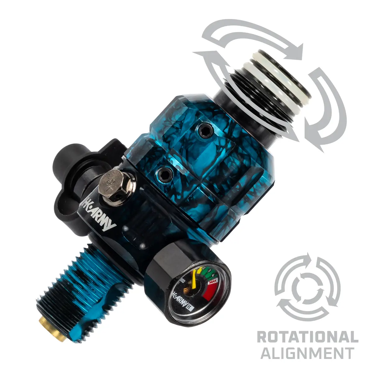 Turbine Pro Regulator - Adjustable & Rotational - Marble Blue 2