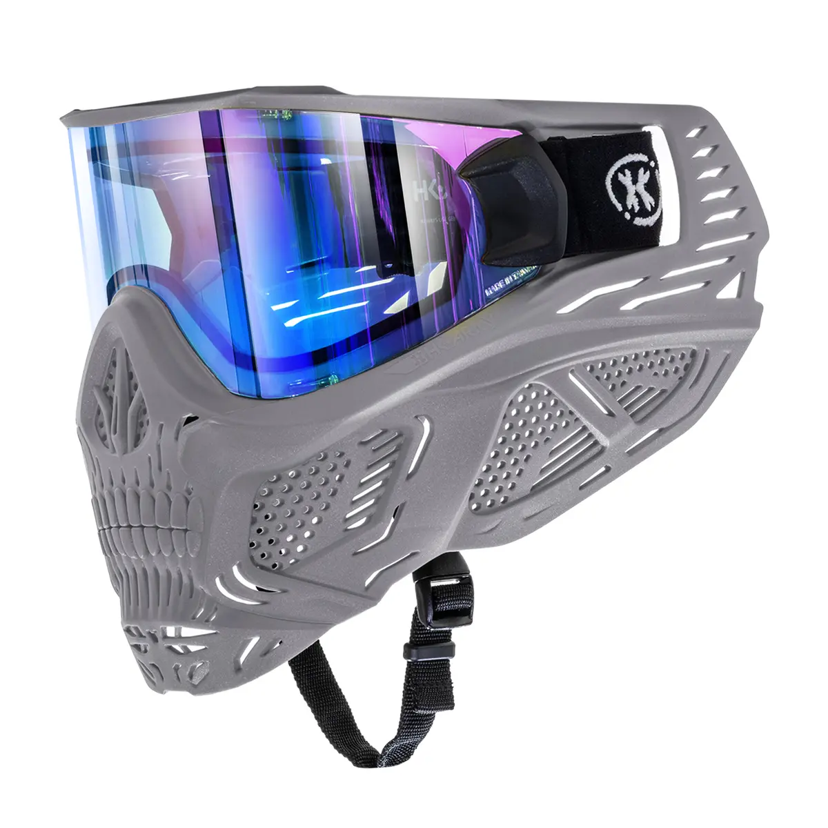 Hstl® Skull Goggle "Crypt" - Grey W/ Ice Lens 1