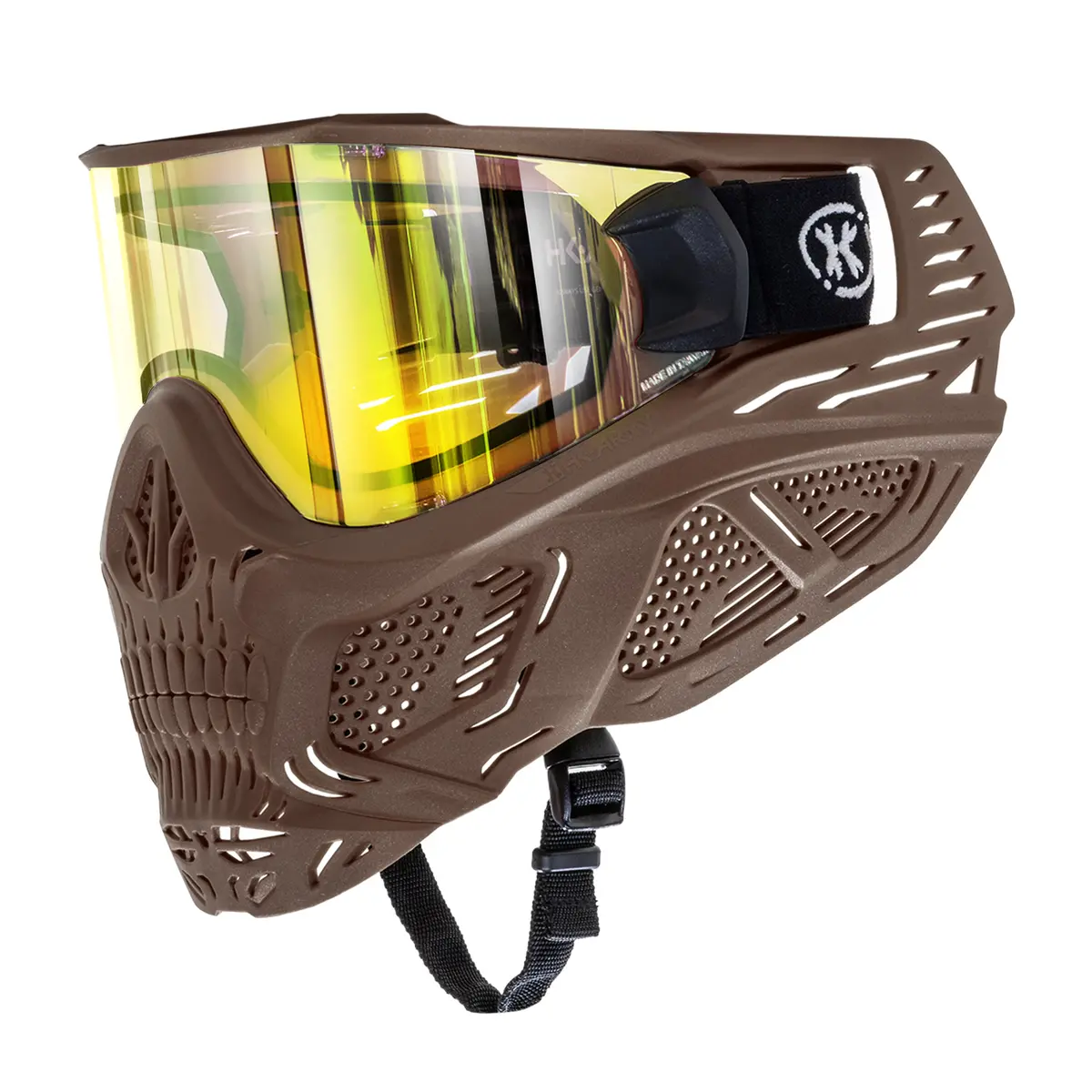 Hstl® Skull Goggle "Sandman" - Tan W/ Gold Lens 1