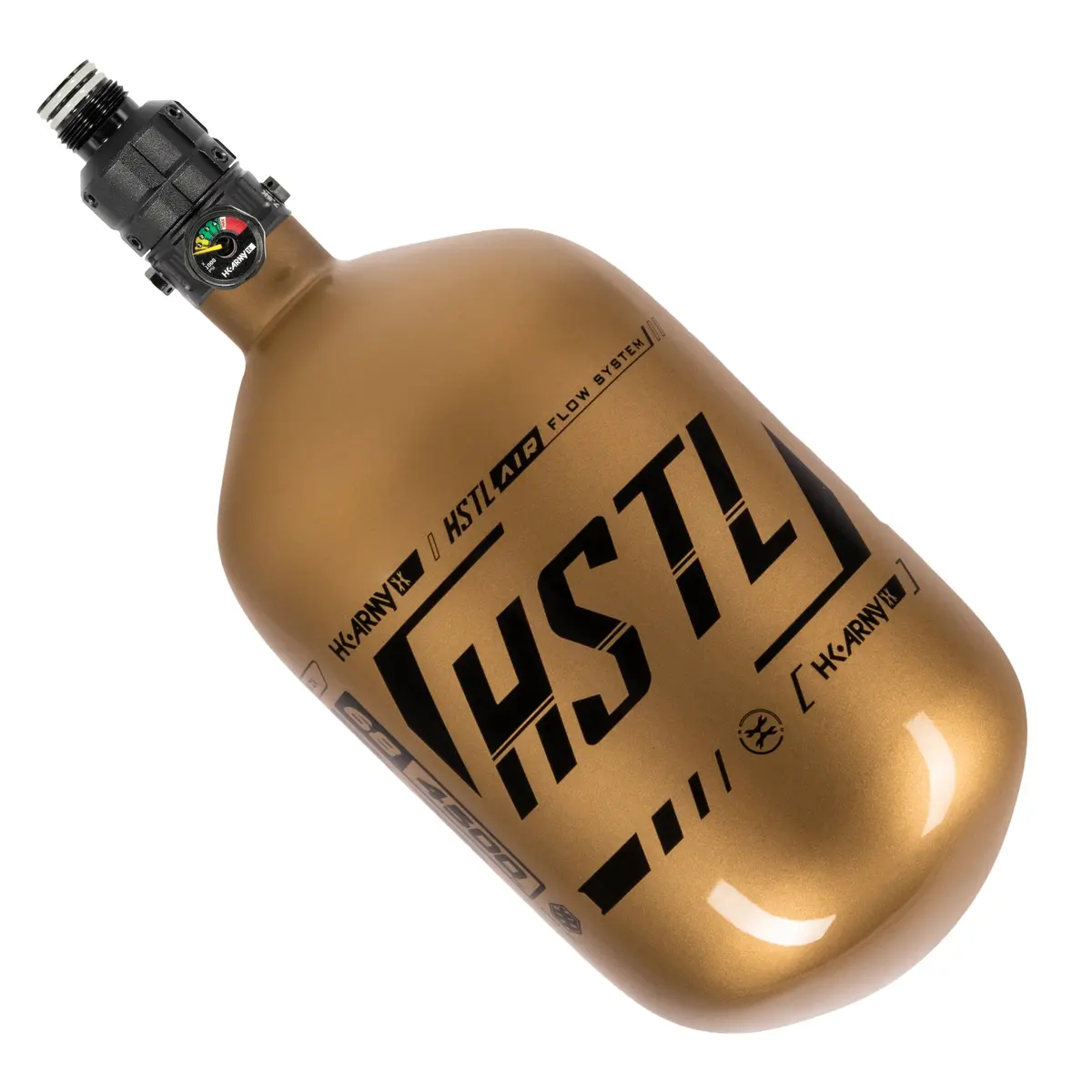 Hstl® - Carbon Fiber Tank - Pro Reg - 68Ci / 4500Psi - Gold/Black 1