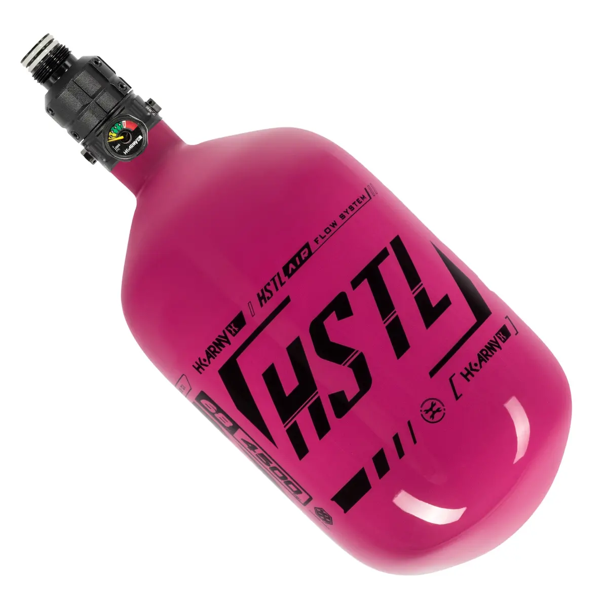 Hstl® - Carbon Fiber Tank - Pro Reg - 68Ci / 4500Psi - Neon Pink/Black 1