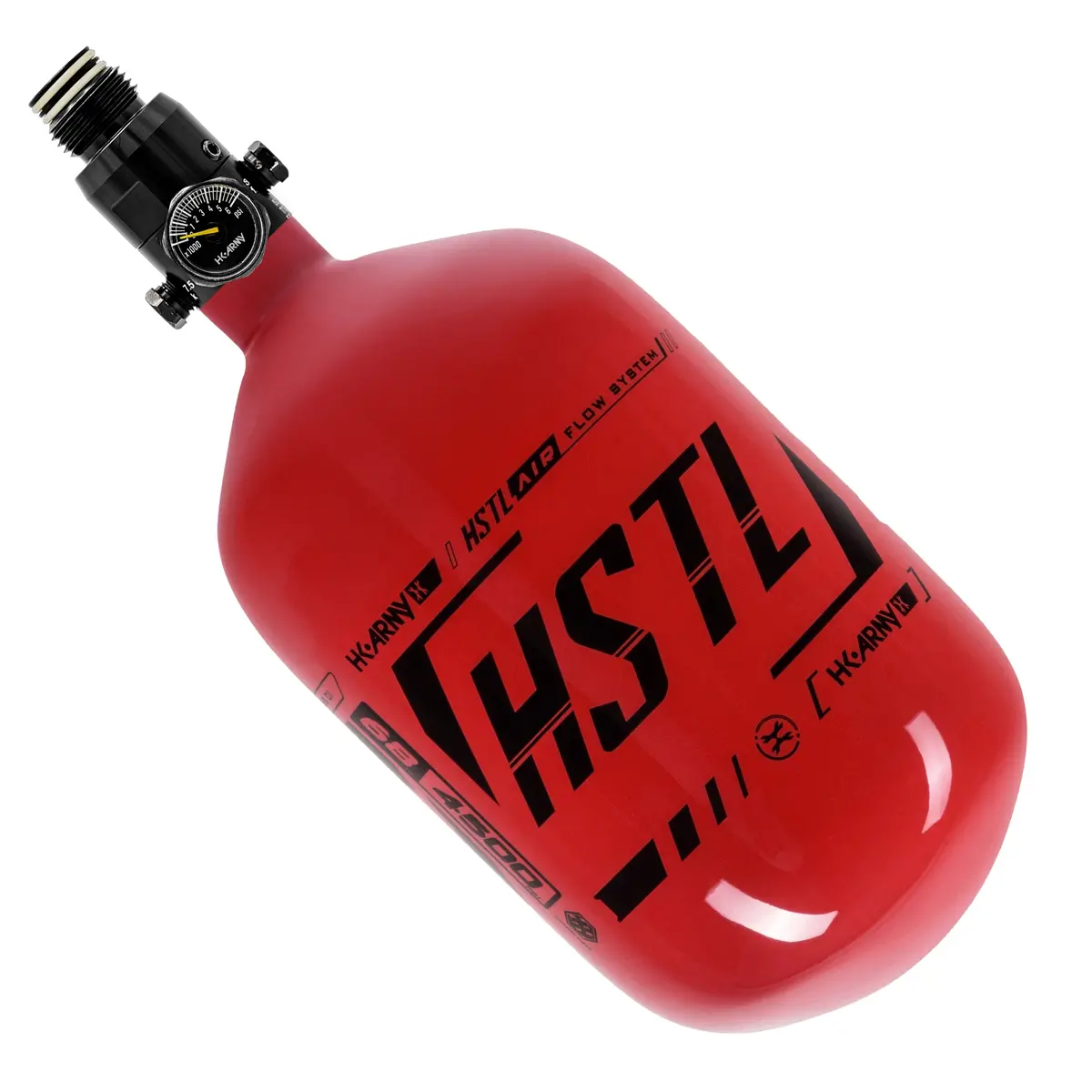 Hstl® - Carbon Fiber Tank - Standard Reg - 68Ci / 4500Psi - Red/Black 1