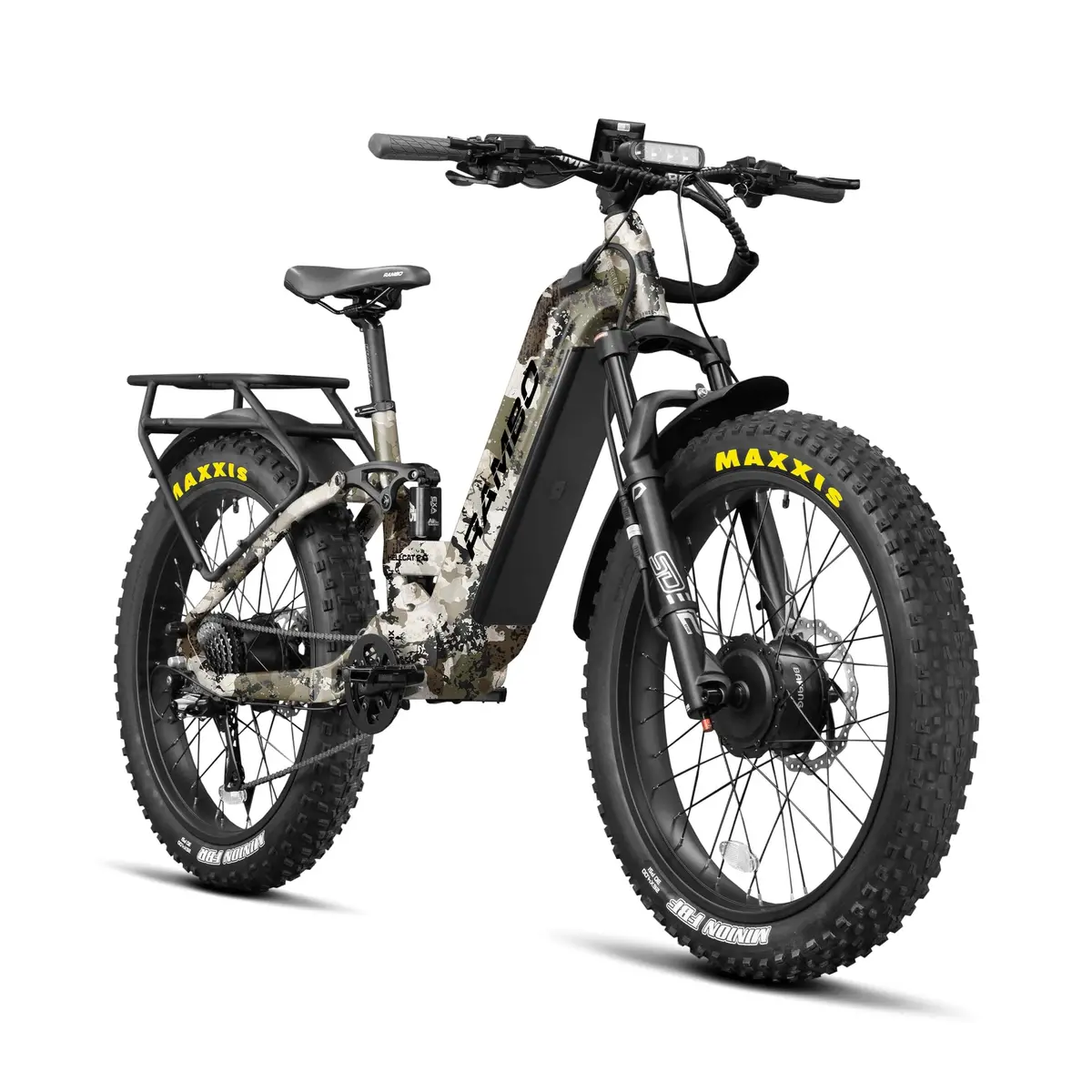 Rambo 1000W Hellcat Dual Motor Awd Full Suspension Step-Thru Electric Bike 1