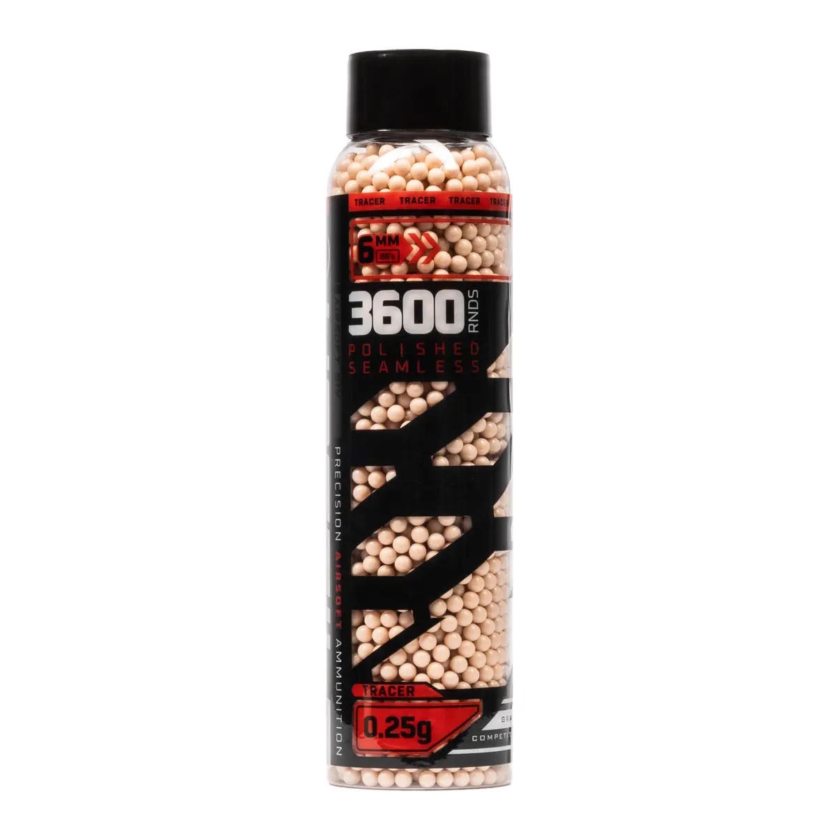 Glowball™ Tracer .25G Bb's - 3600Ct - Red 1