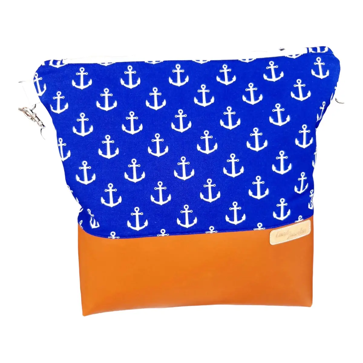 Anker Braun Blau Umhängetasche Maritim 1