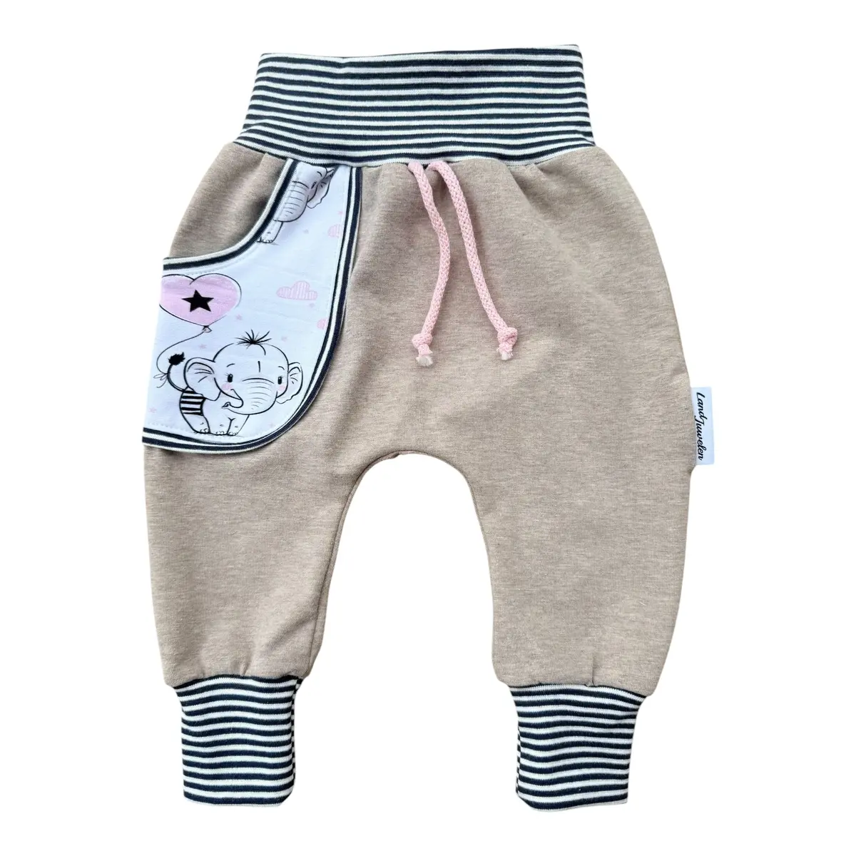 Pumphose Elefant Rosa Beige 1