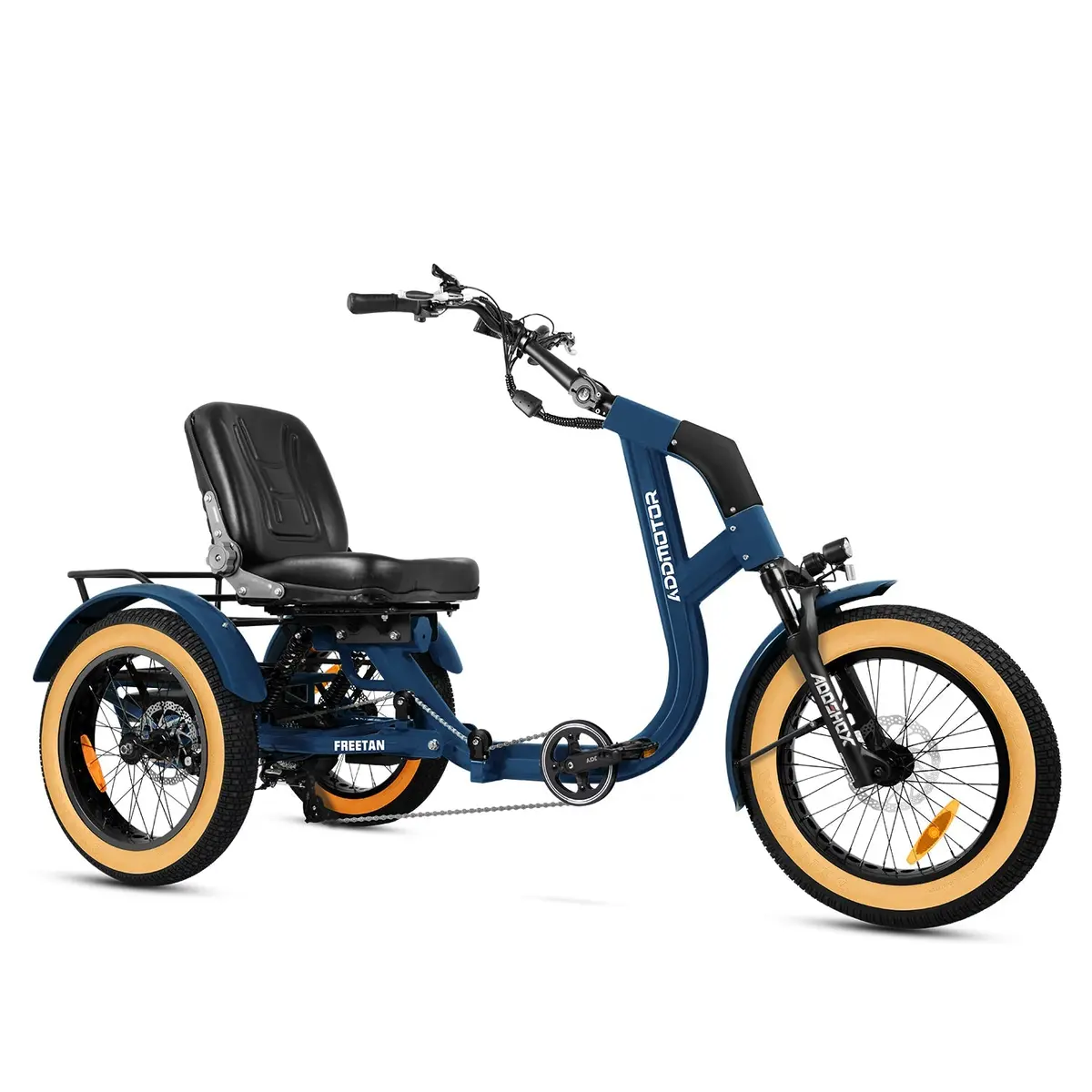 Addmotor 750W Freetan M-368X Full-Suspension Semi-Recumbent Electric Trike 1