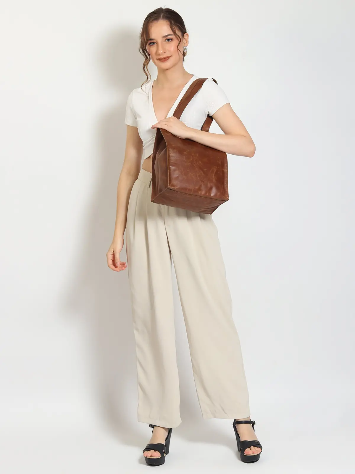 Freebie - Leather Tote Bag Small 1
