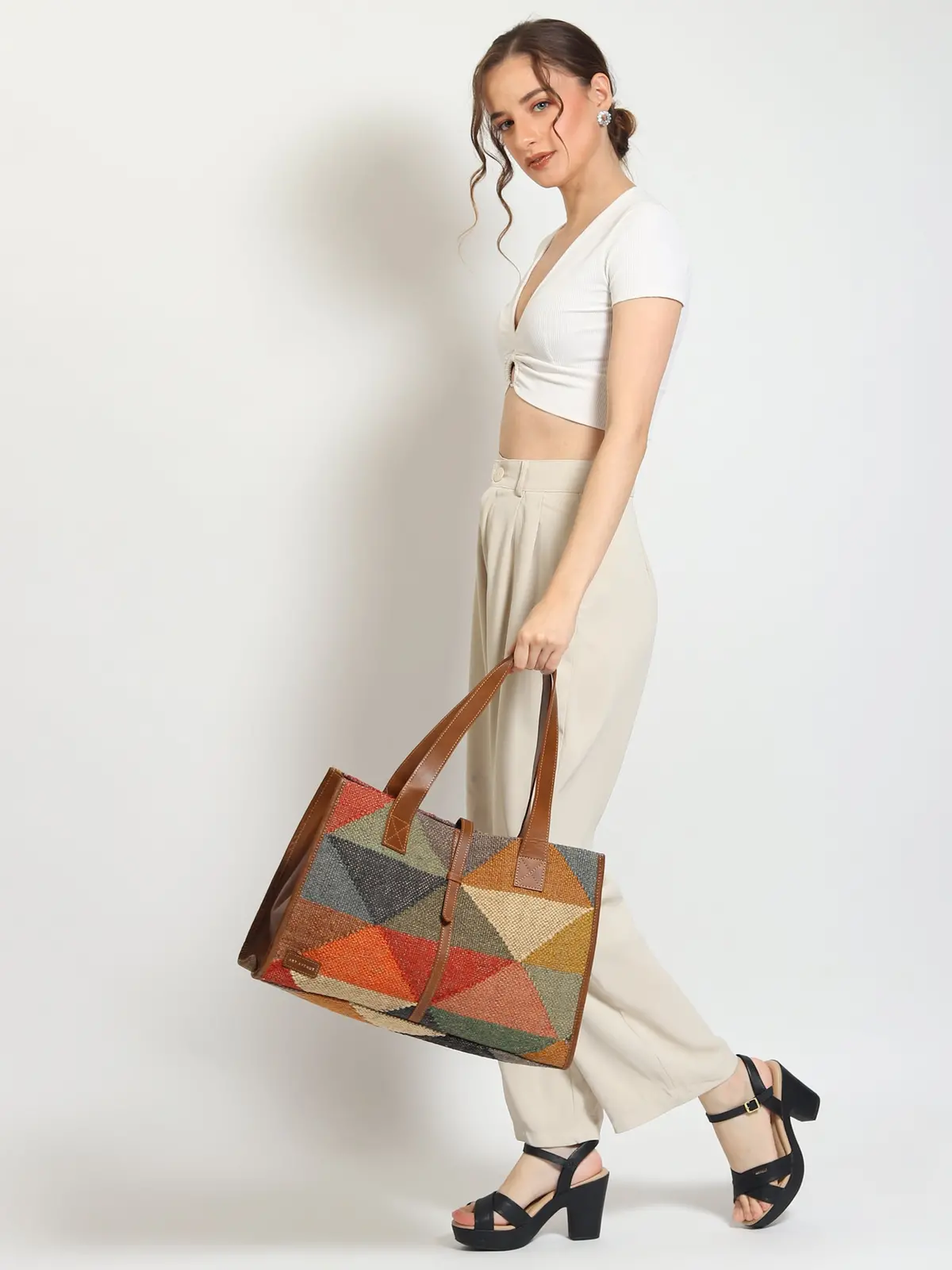 Umbra - Kilim & Leather Hand Bag 1