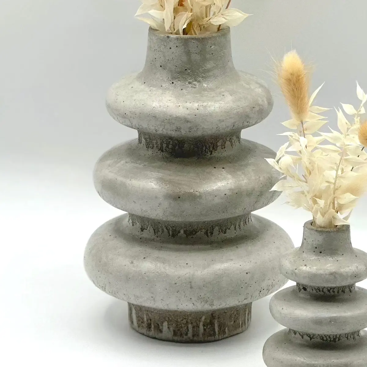 Betonvase ; Vase ; Trockenblumenvase „Infinity“ Groß 1