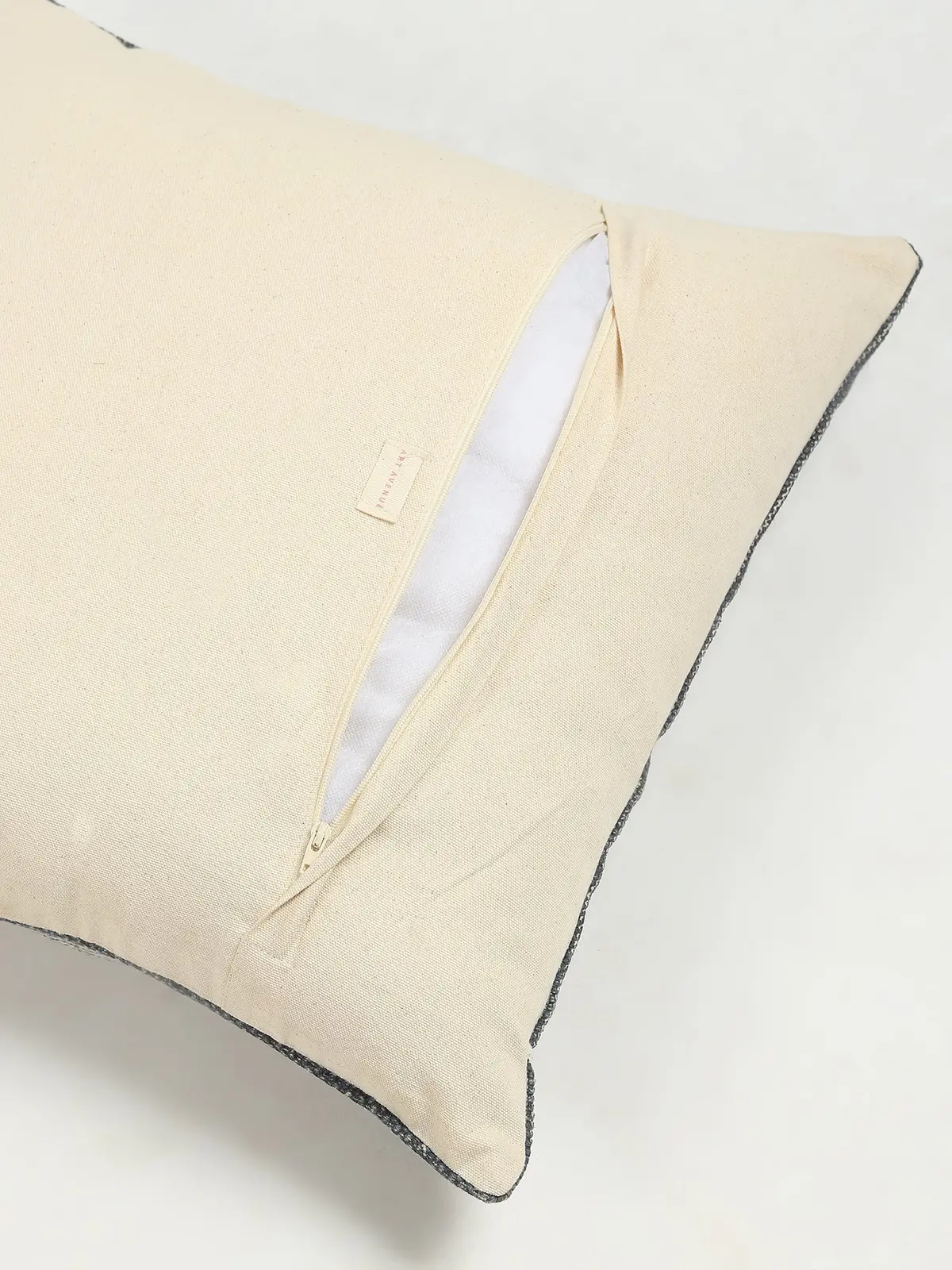 Gazbia - Coton Block Printed Square Cushion Cover 4