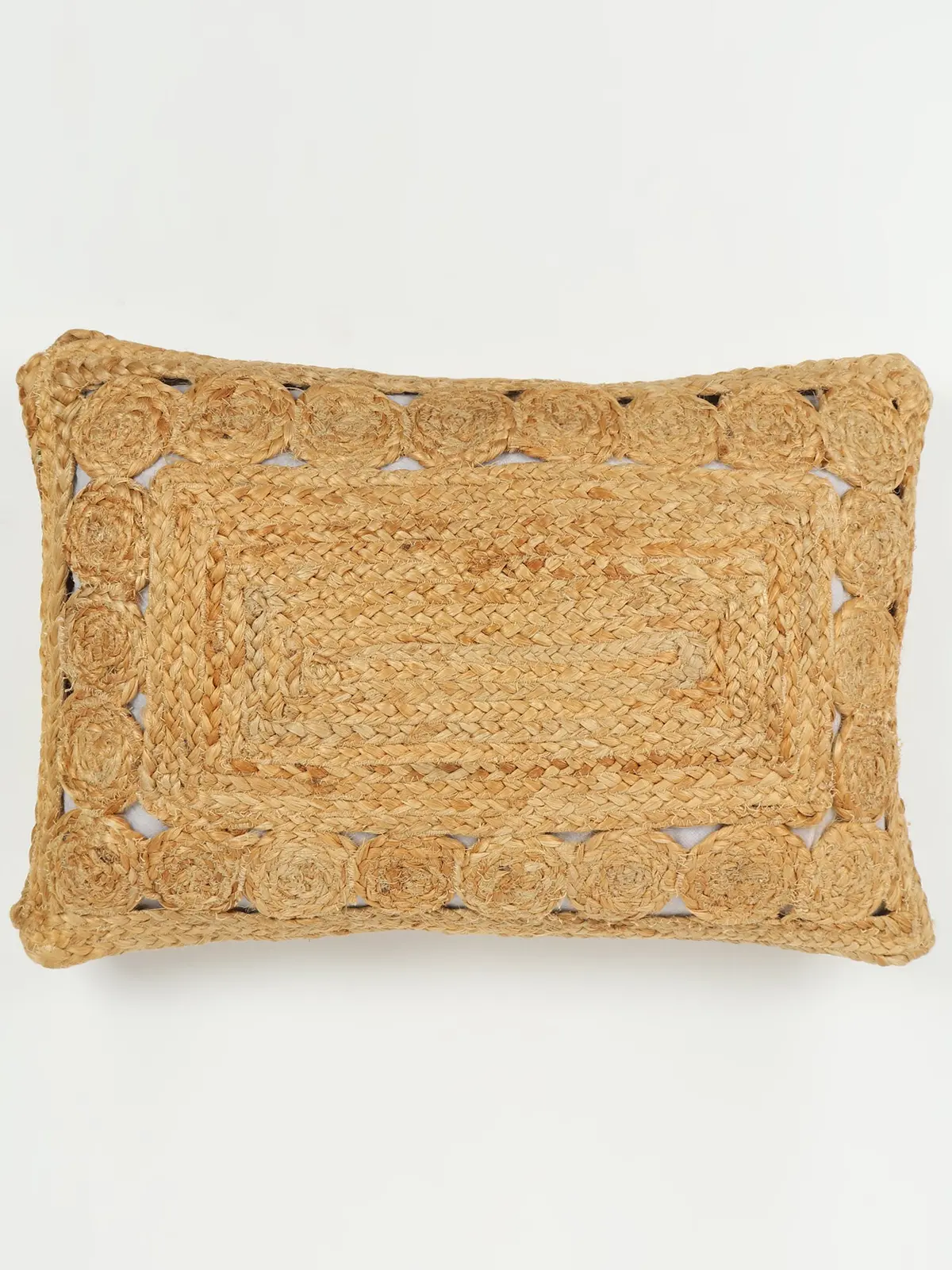 Althaia- Lumbar Cushion Cover - Jute Braided 3