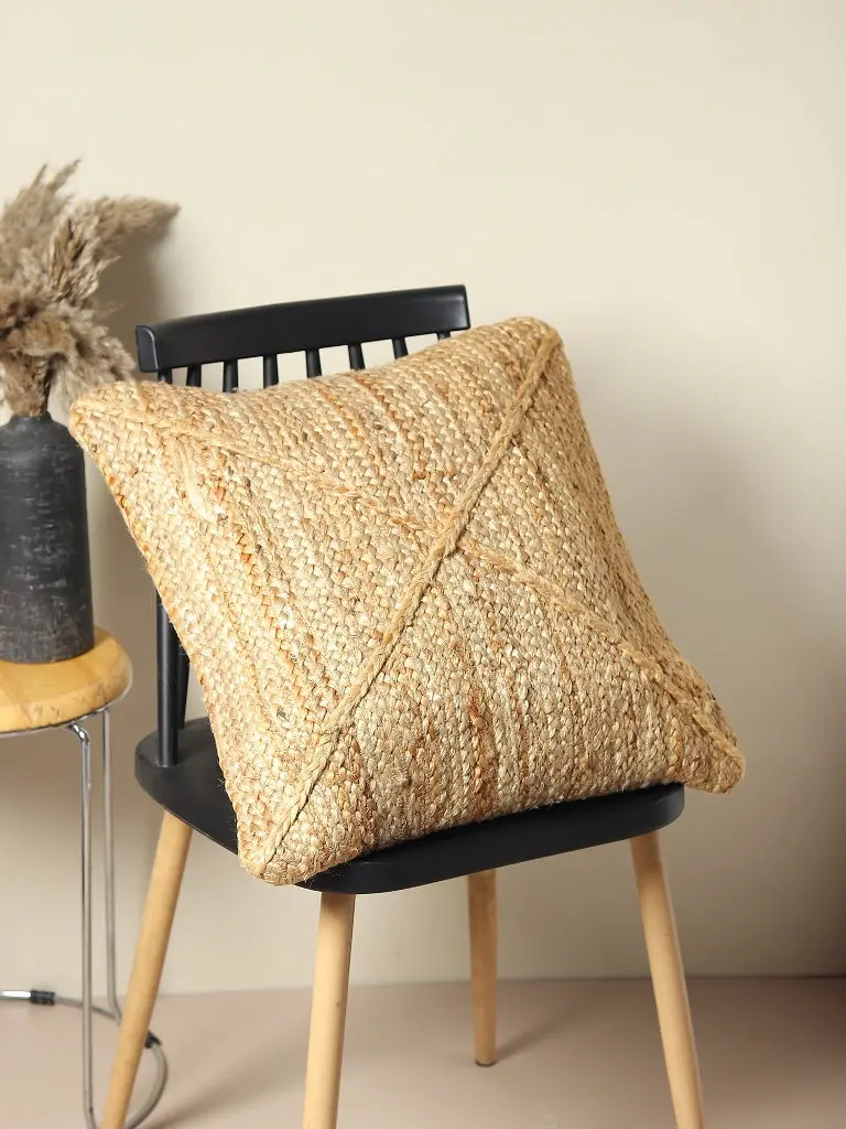 Vata Jute Braided - Square Cushion Cover 1