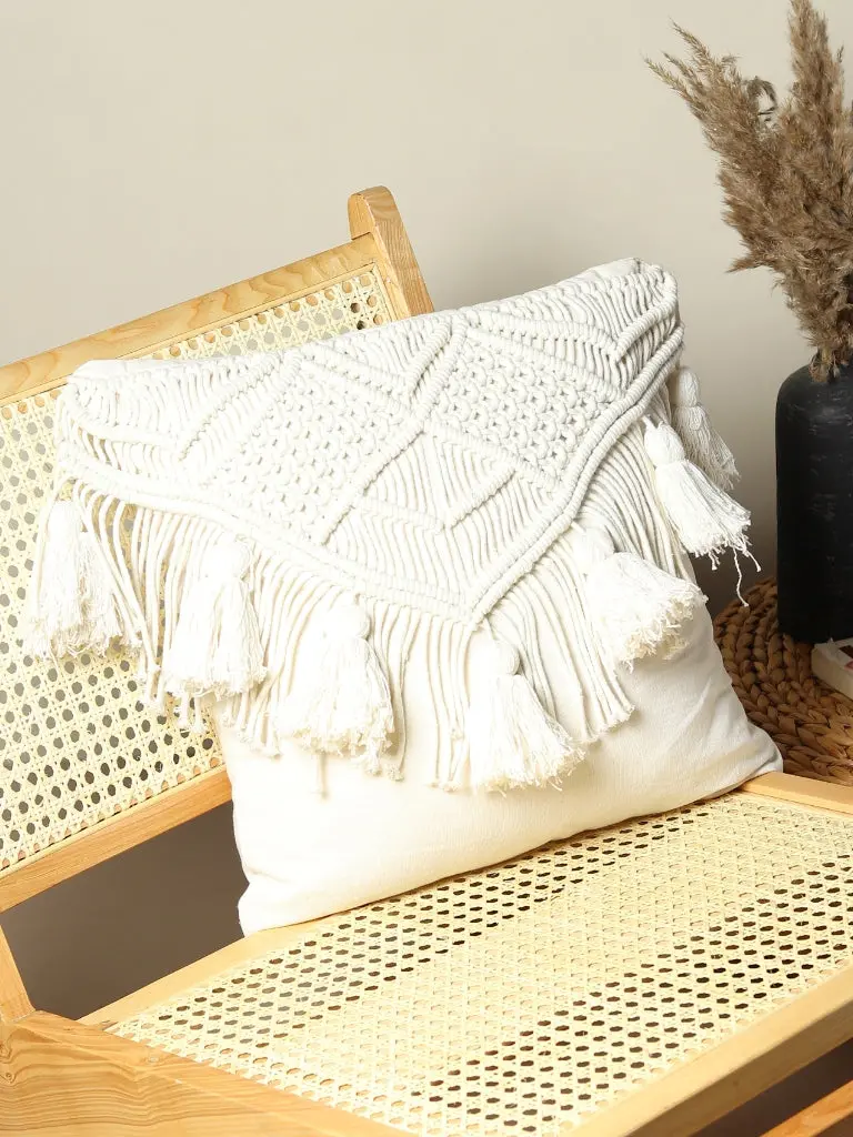 Gronw  - Macrame Square Cushion Cover 1