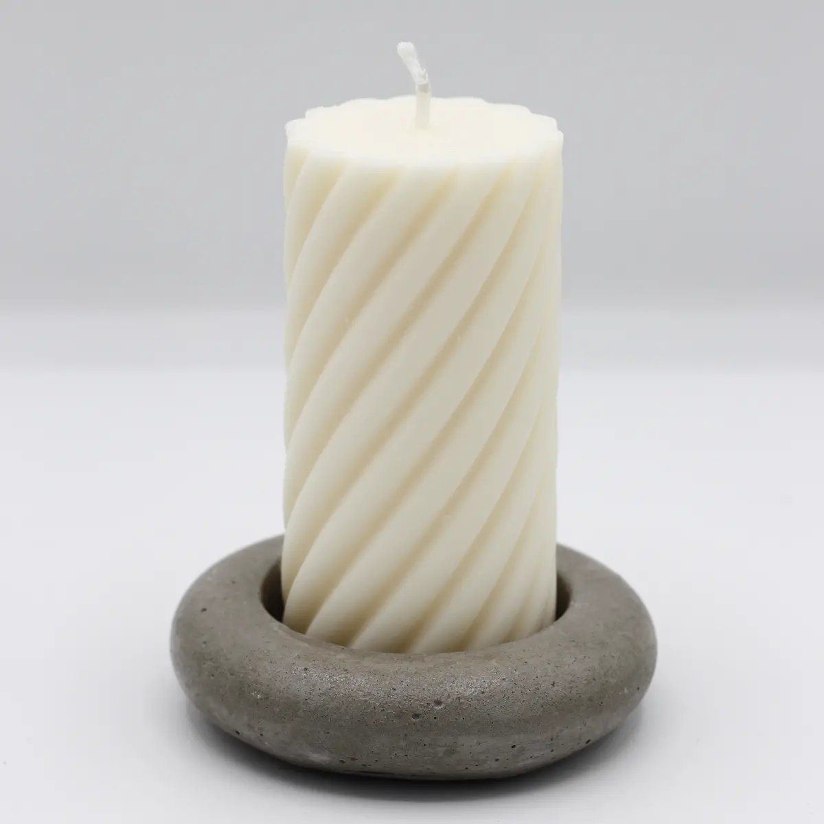 Beton Teelichthalter Kerzenständer „Rund“ 2
