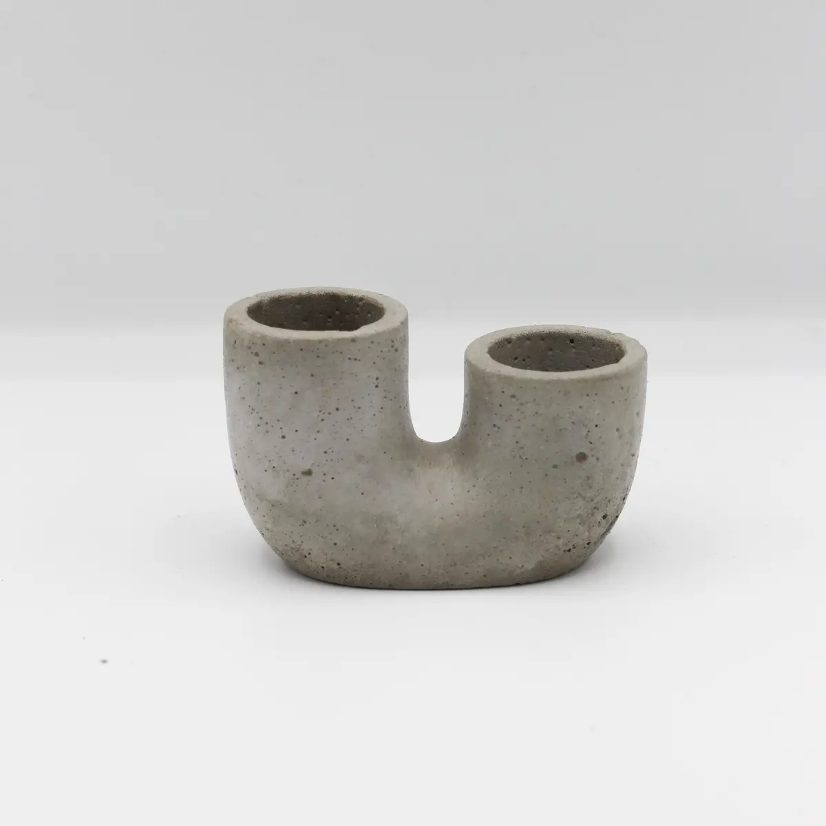 Betonvase ; Vase ; U - Vase ; Trockenblumenvase „Double“ 1