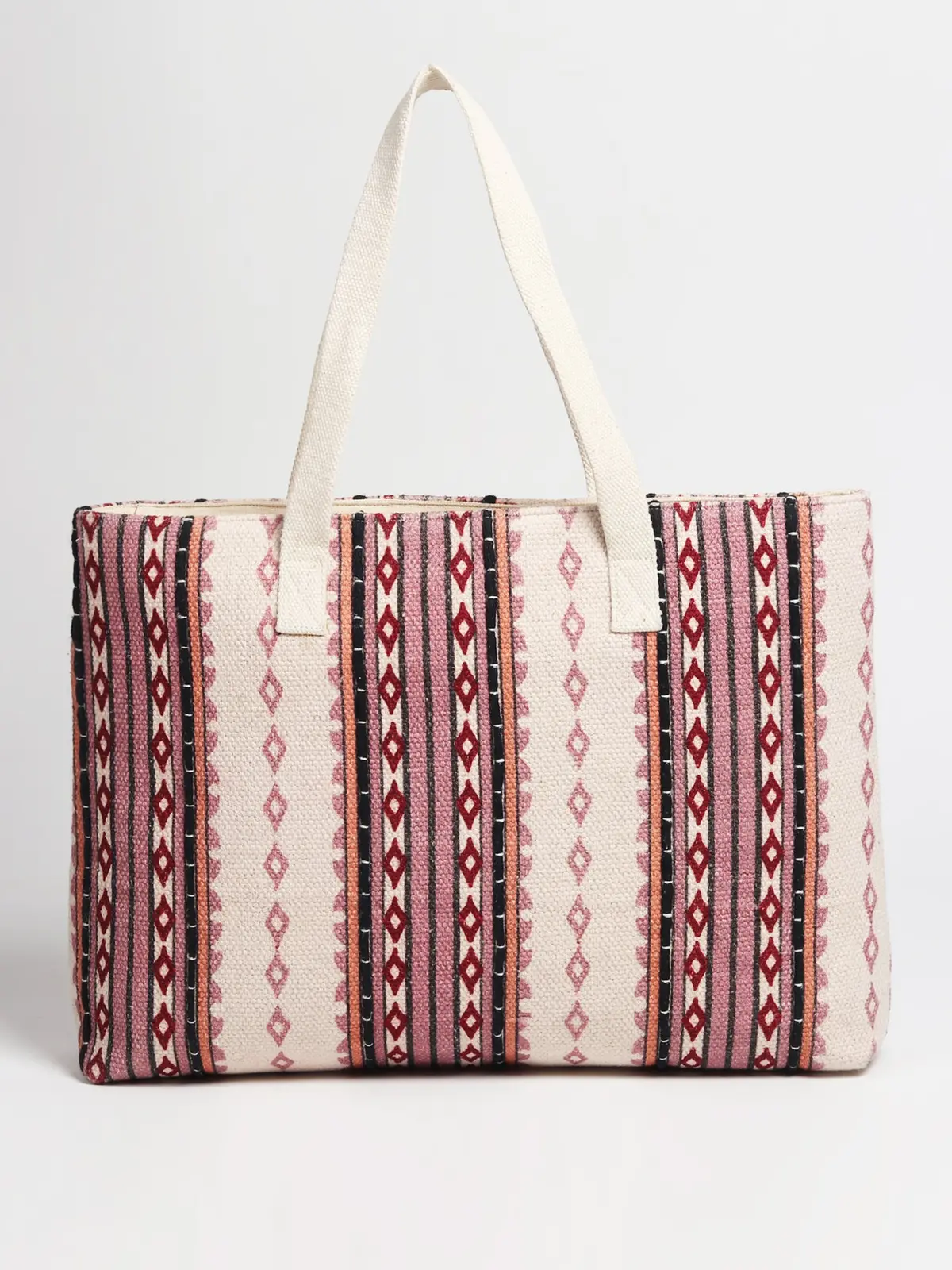 Greek - Hand Block Cotton Printed Tote Bag 1