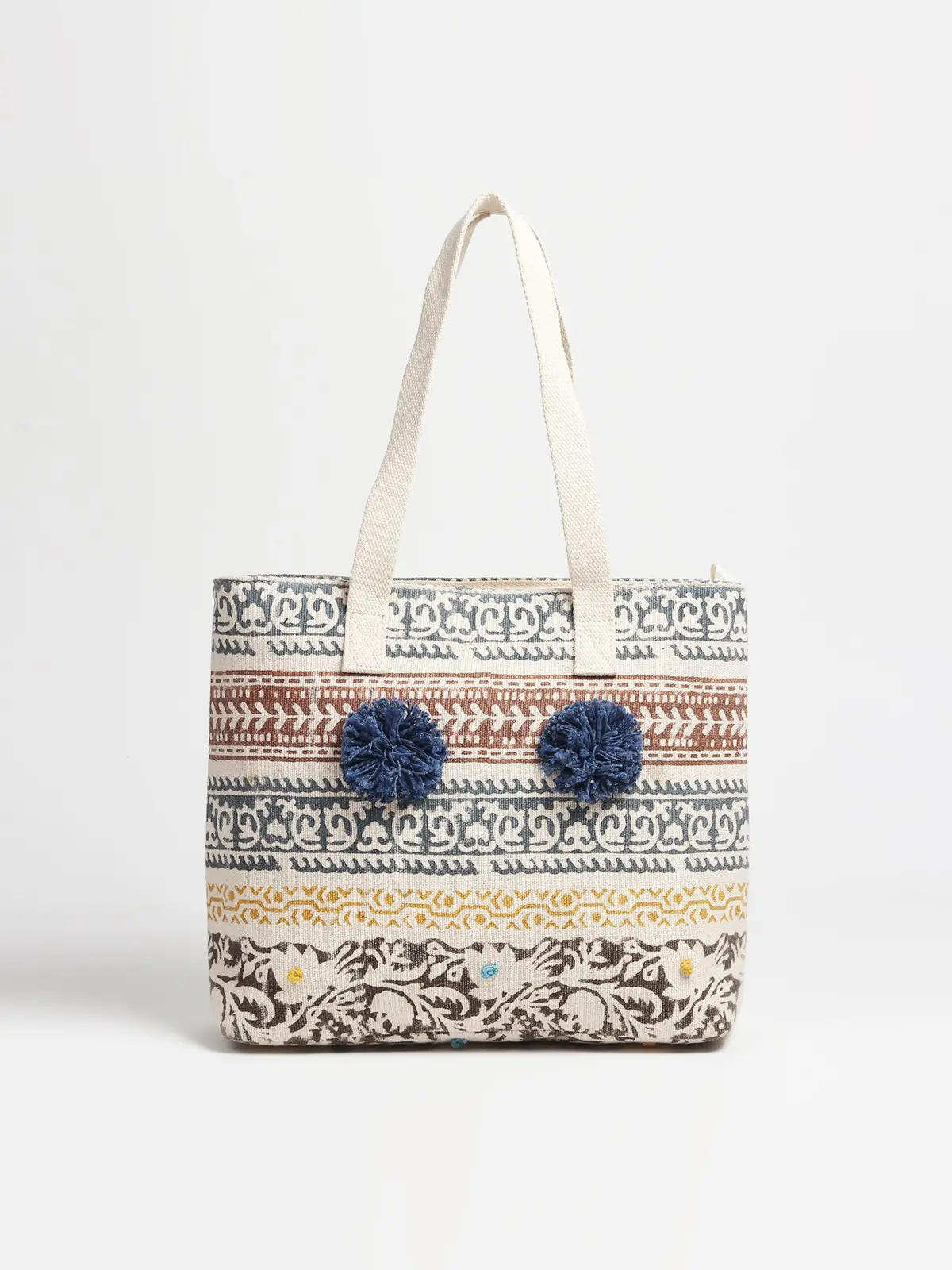Giant - Hand Block Cotton Printed Tote Bag 1
