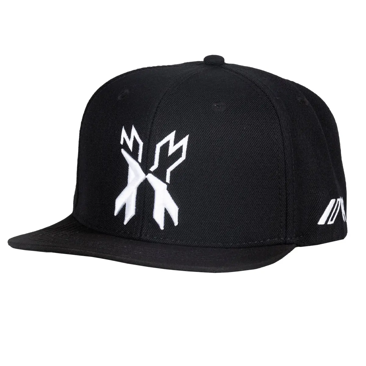 Split Snapback Hat - Black/White 1