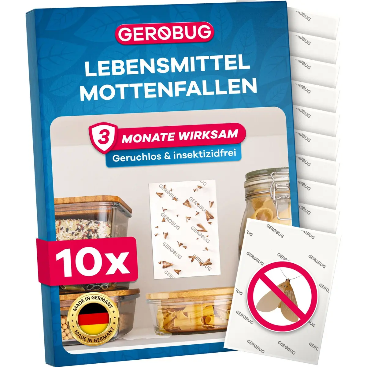 Lebensmittelmotten-Pheromonfalle 10 Stk. 1
