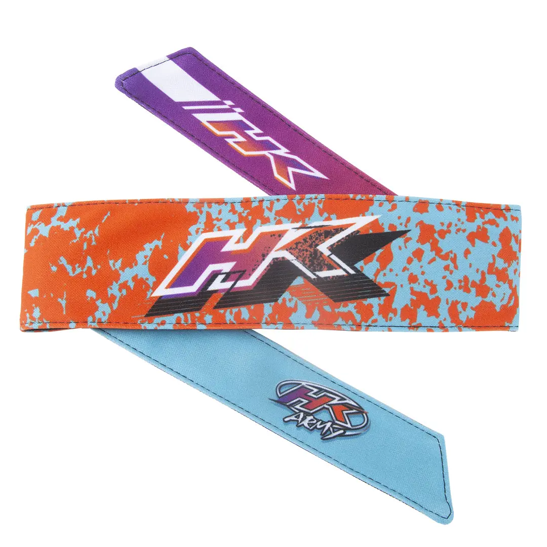 Liquid - Orange/Teal - Headband 1