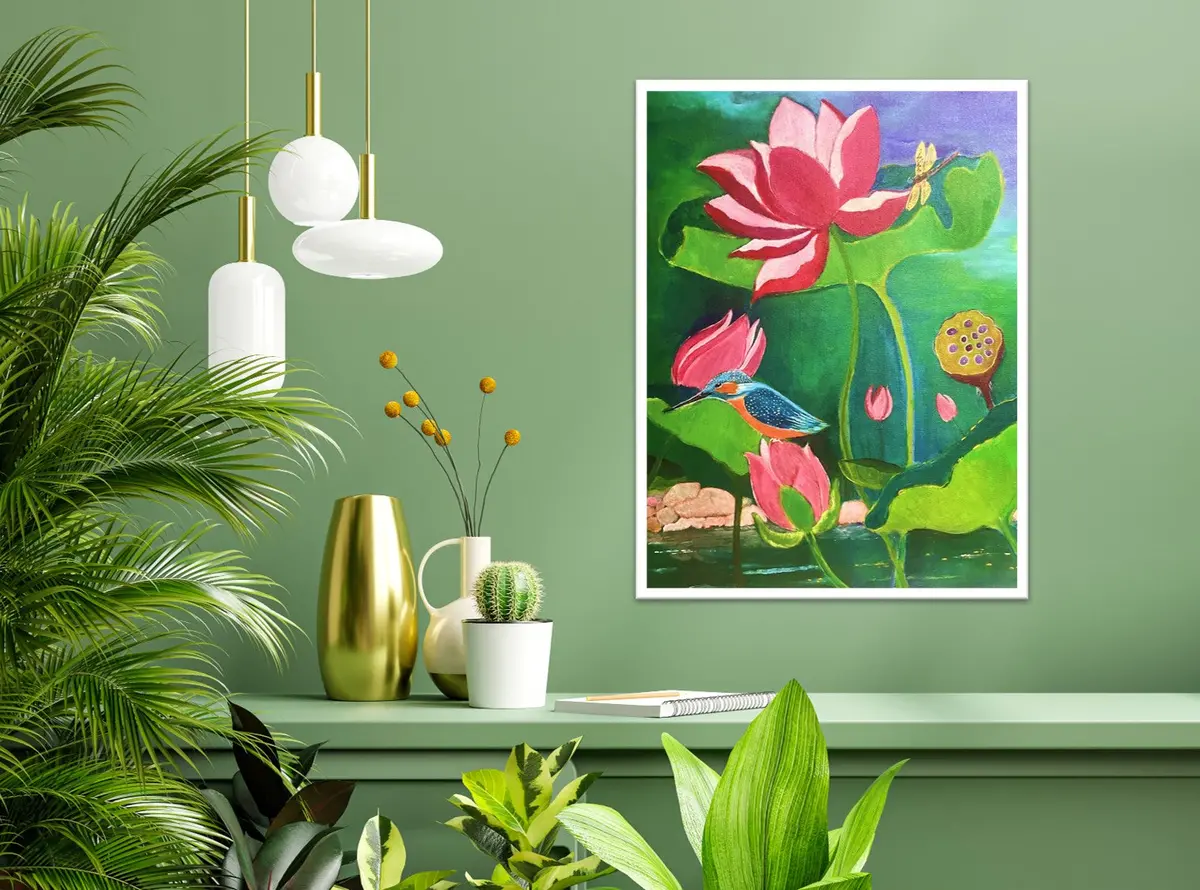 Lotus Bloom Painting 1
